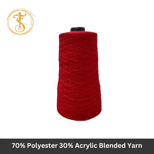70% Polyester 30% Acrylic Blended Yarn